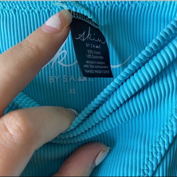 Skin by SAME Caribbean Blue Bikini Bottom - Picture 8 of 9